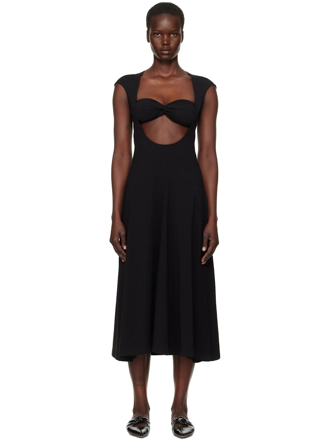 Black Baes Midi Dress - 1