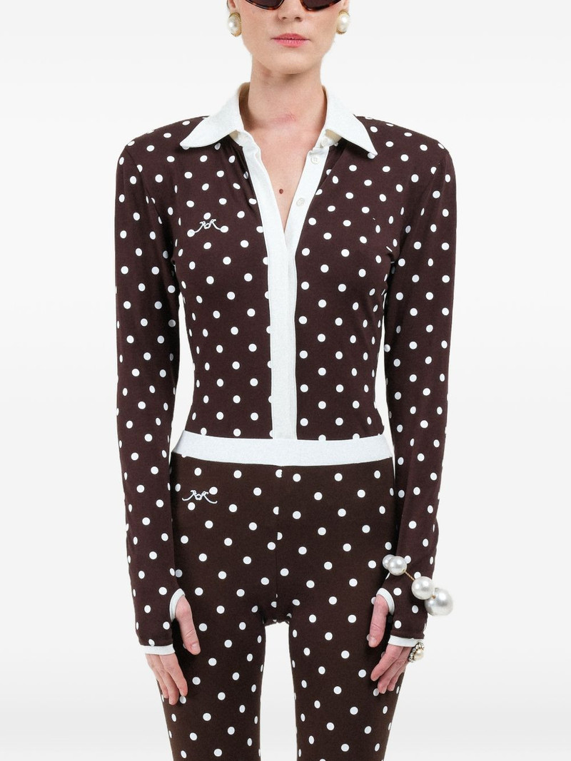 polka-dots long-sleeves polo 1