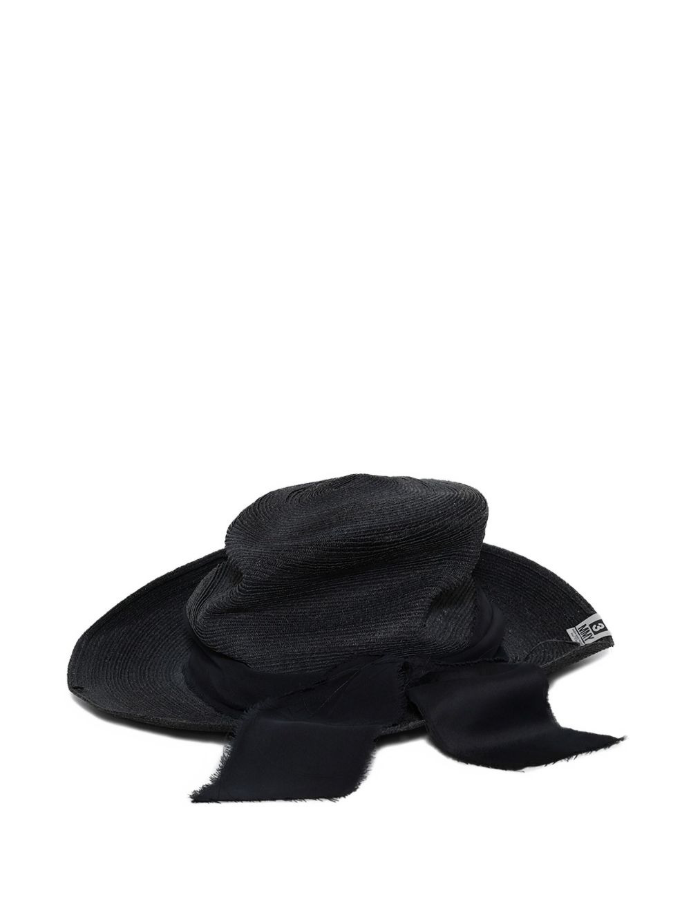 ribbon-detail straw hat - 2