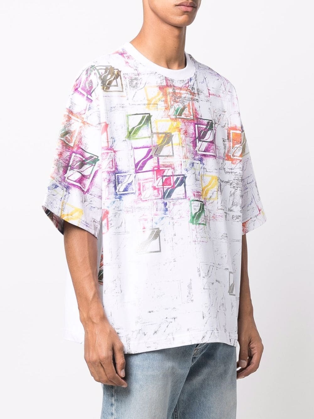 graphic logo-print cotton T-shirt - 3