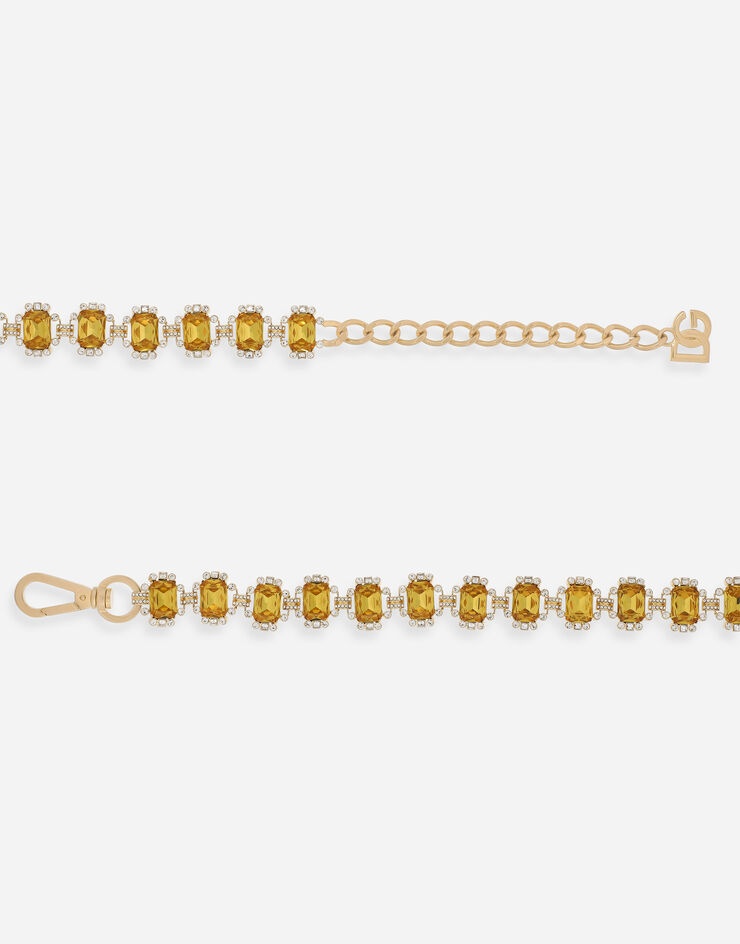 Belt with yellow crystals - 2