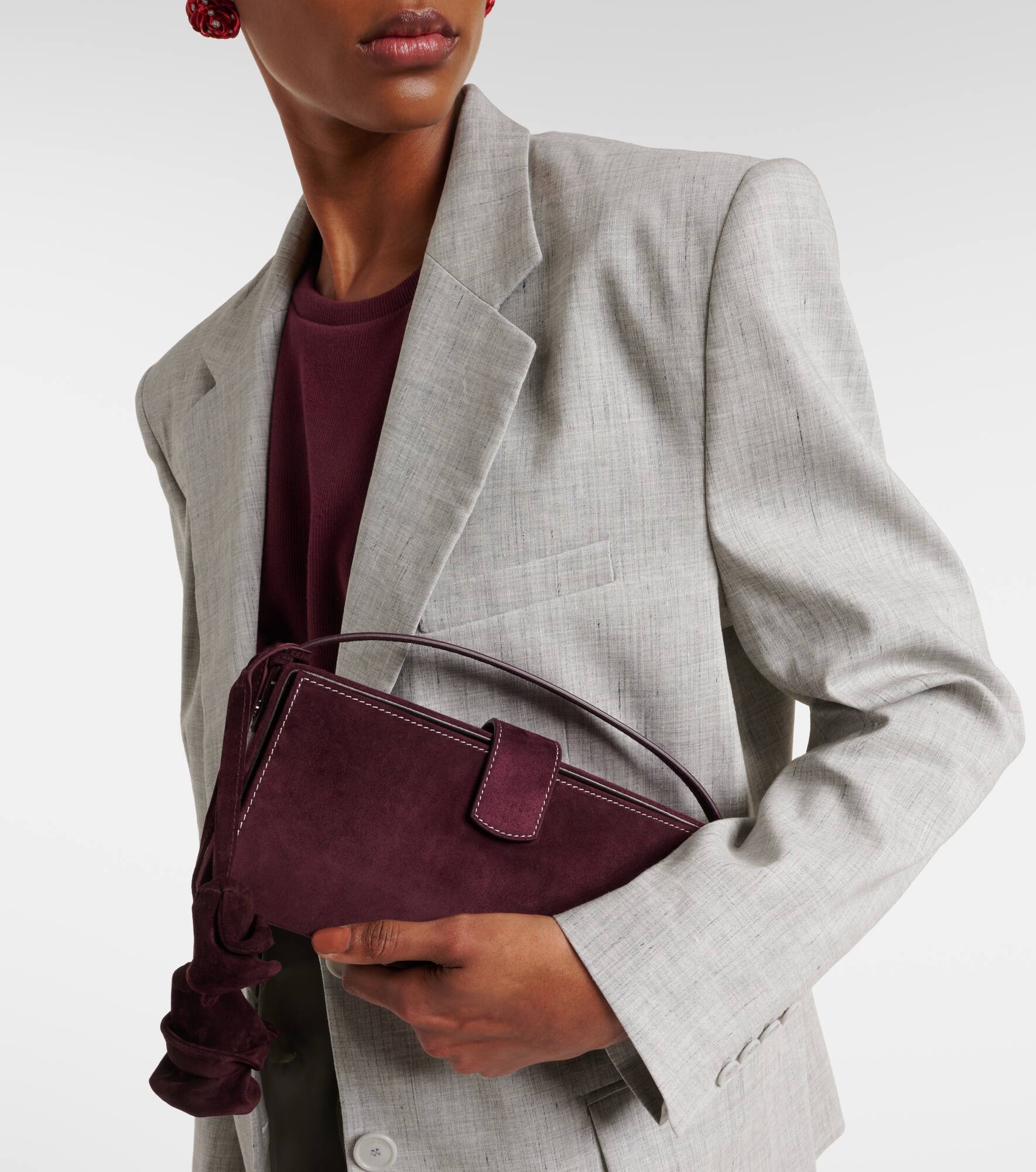 Apolonia Small suede clutch - 6