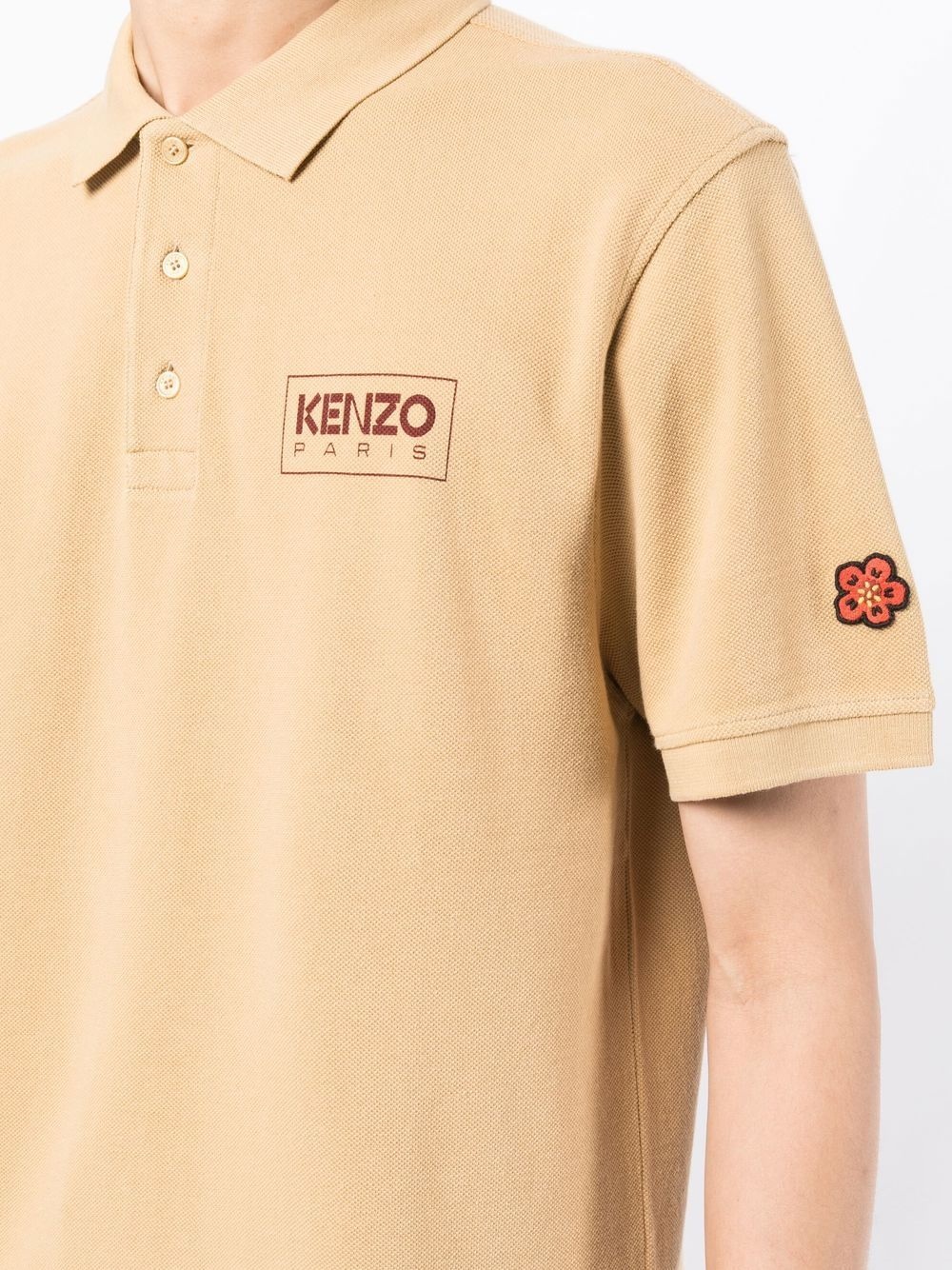 logo-print piqué polo shirt - 5