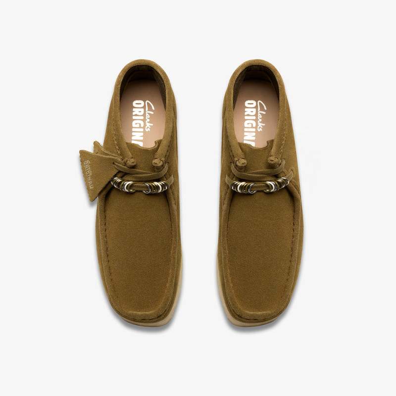 Wallabee Boot Green Suede 6