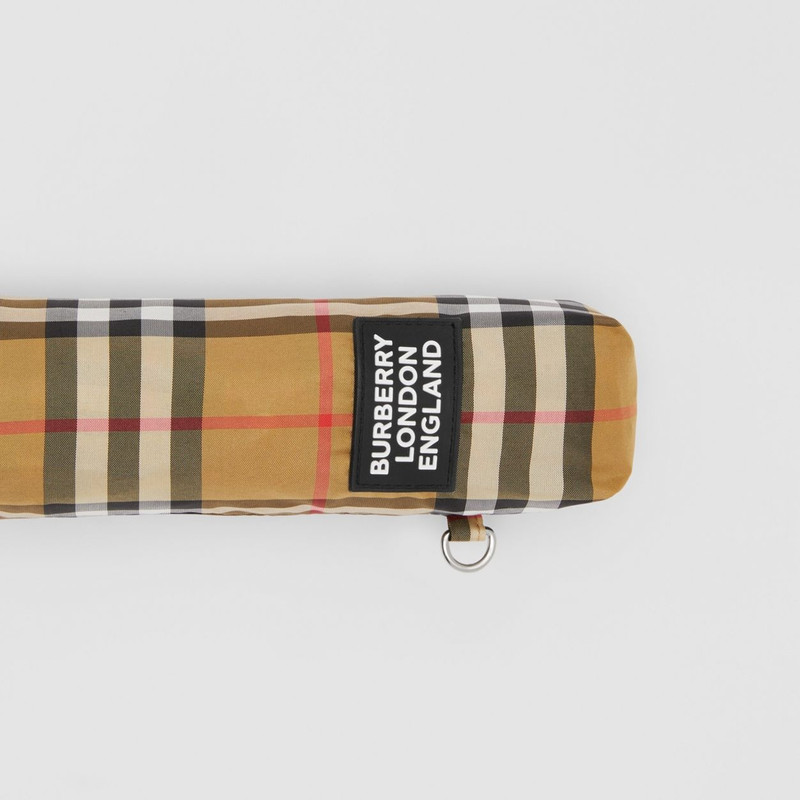 Vintage Check Folding Umbrella 7