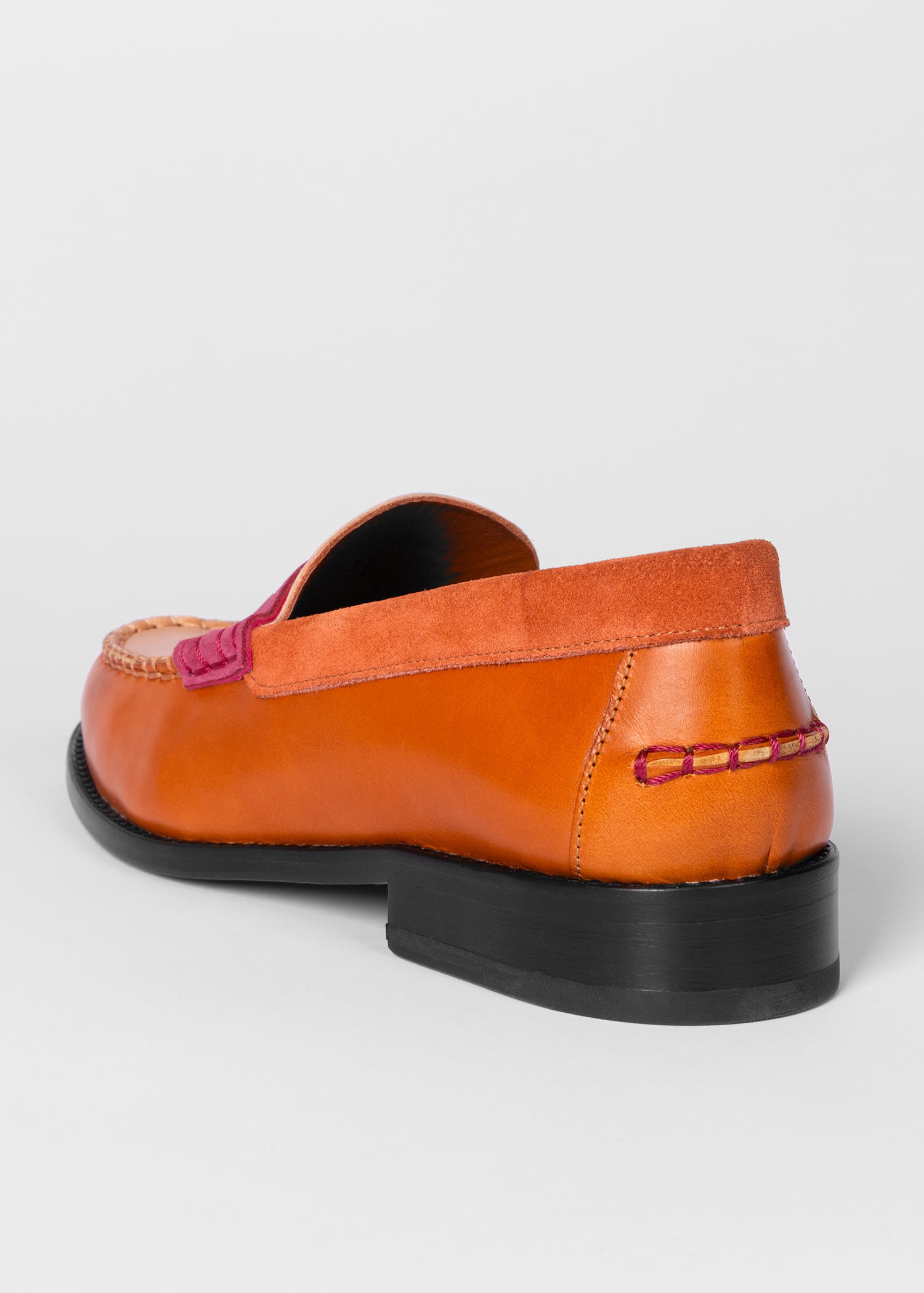 Tan Colour-Block Leather 'Laida' Loafers - 5