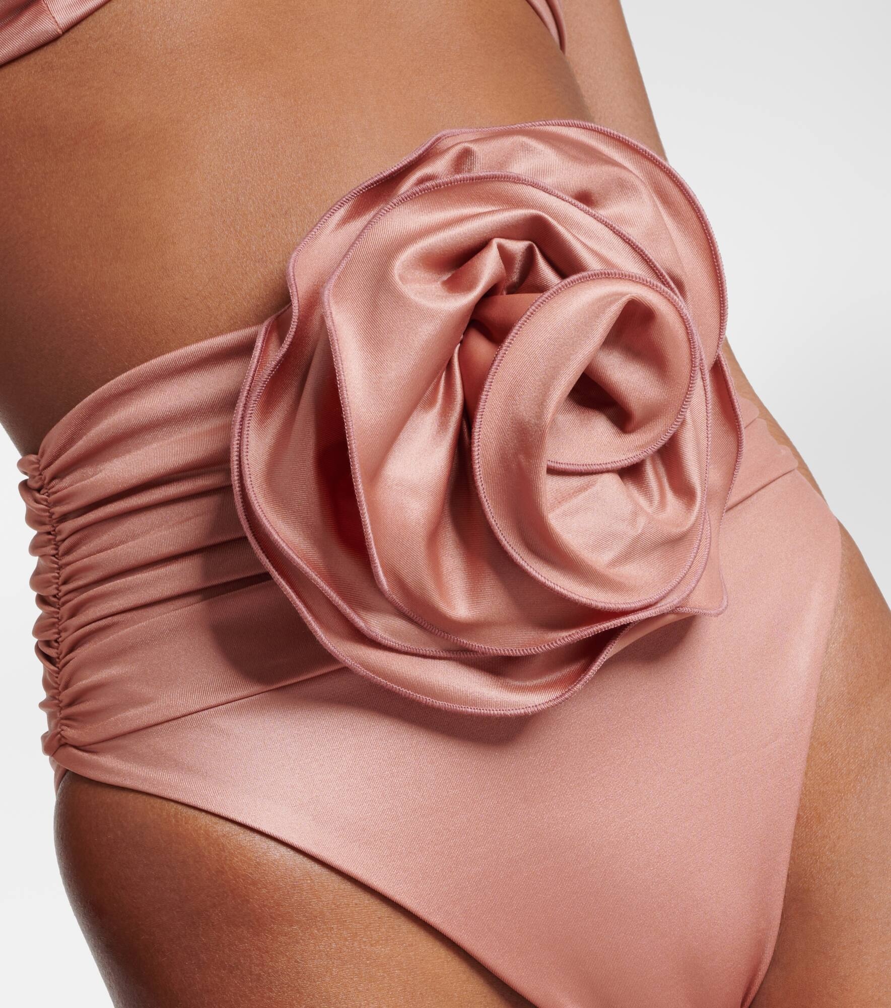 Floral-appliqué bikini bottoms - 4
