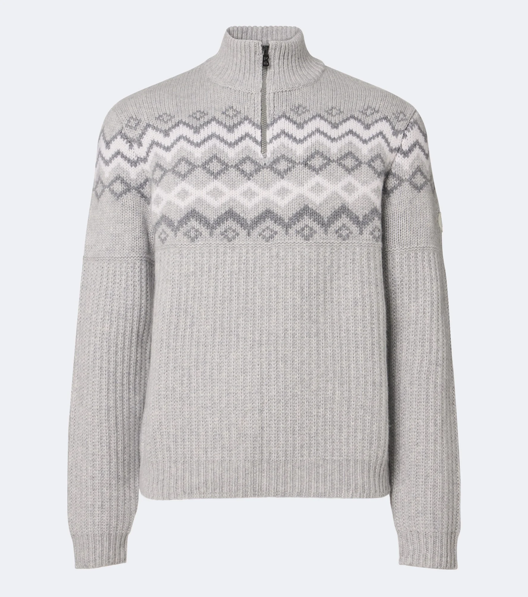 Ludi Fair Isle cashmere half-zip sweater - 1