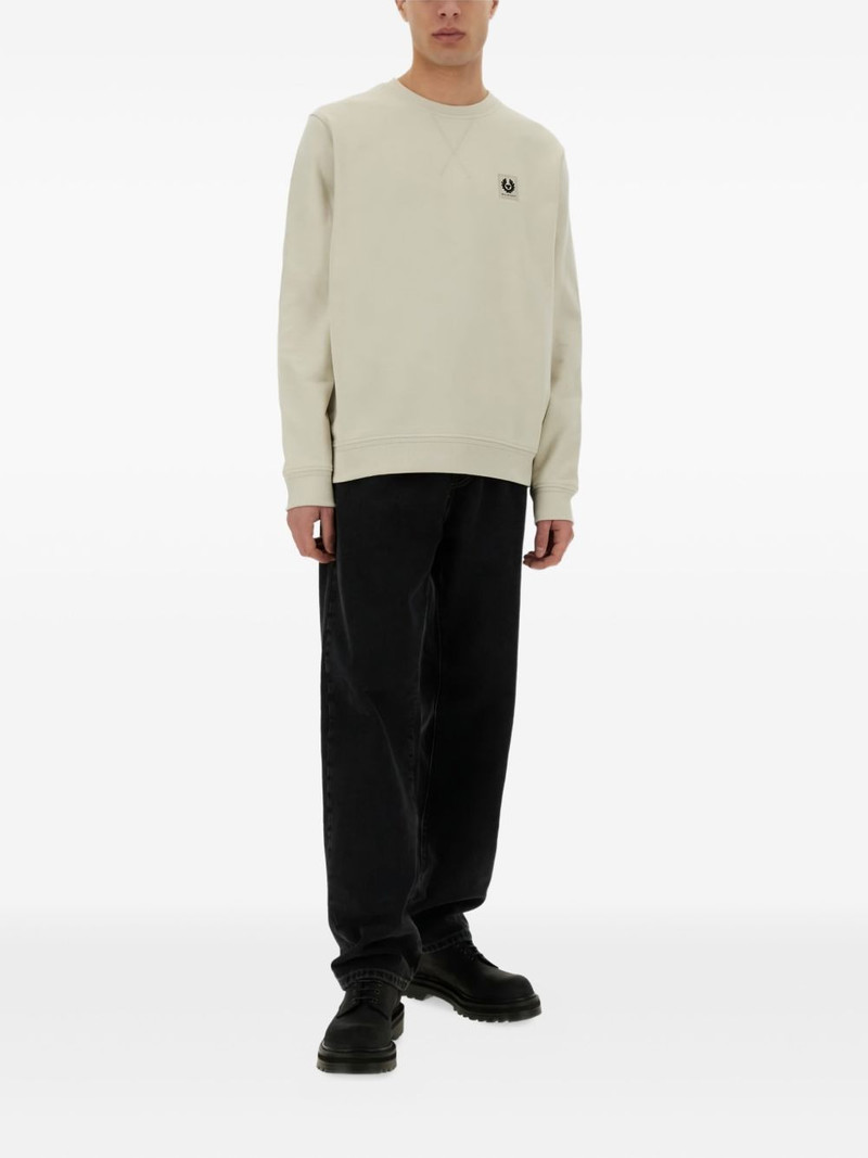 Belstaff logo-patch cotton sweatshirt outlook