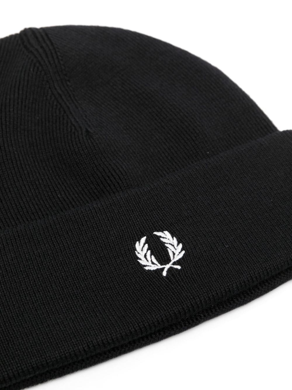 logo-embroidered knitted beanie - 2
