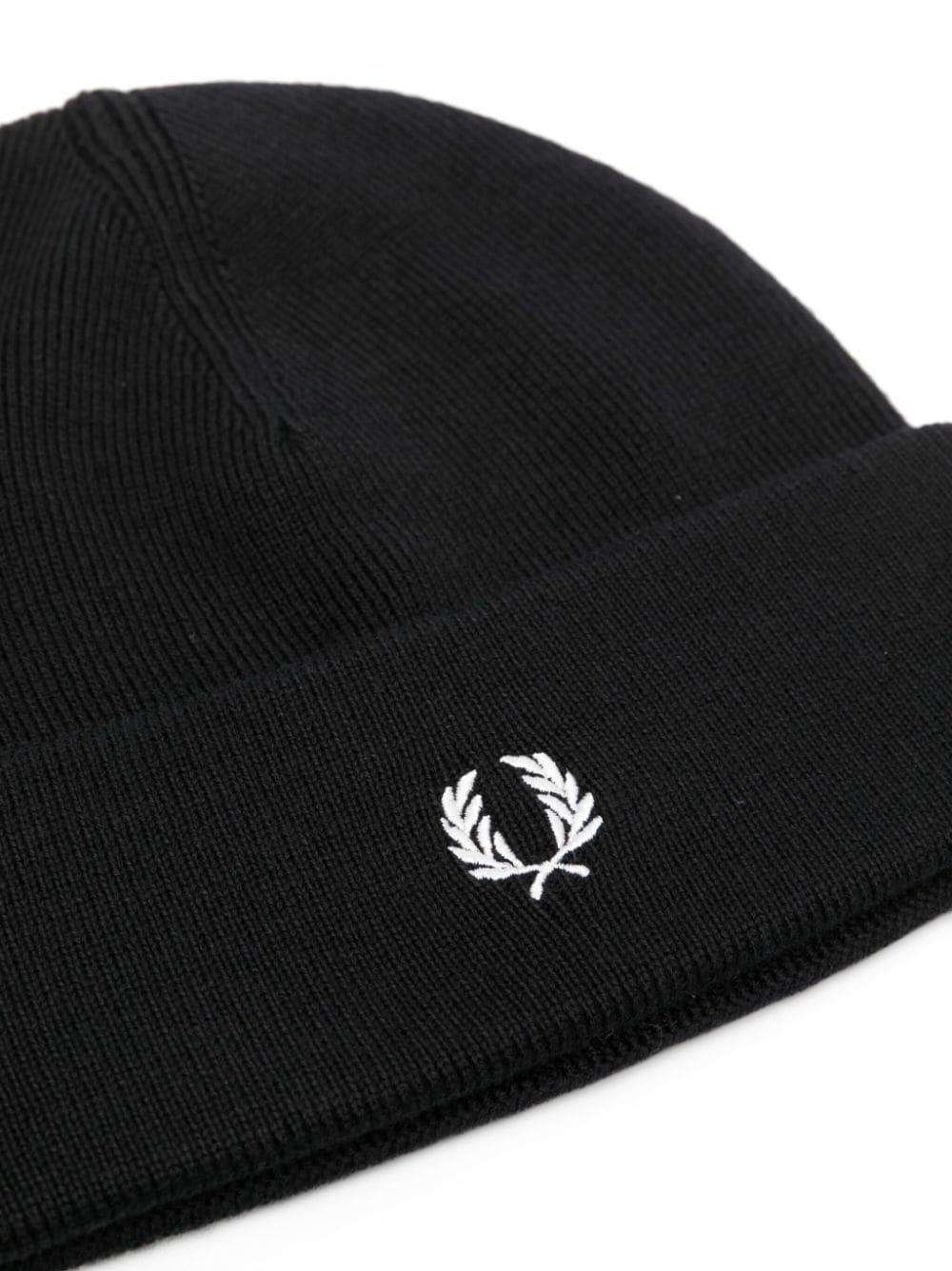 logo-embroidered knitted beanie - 4