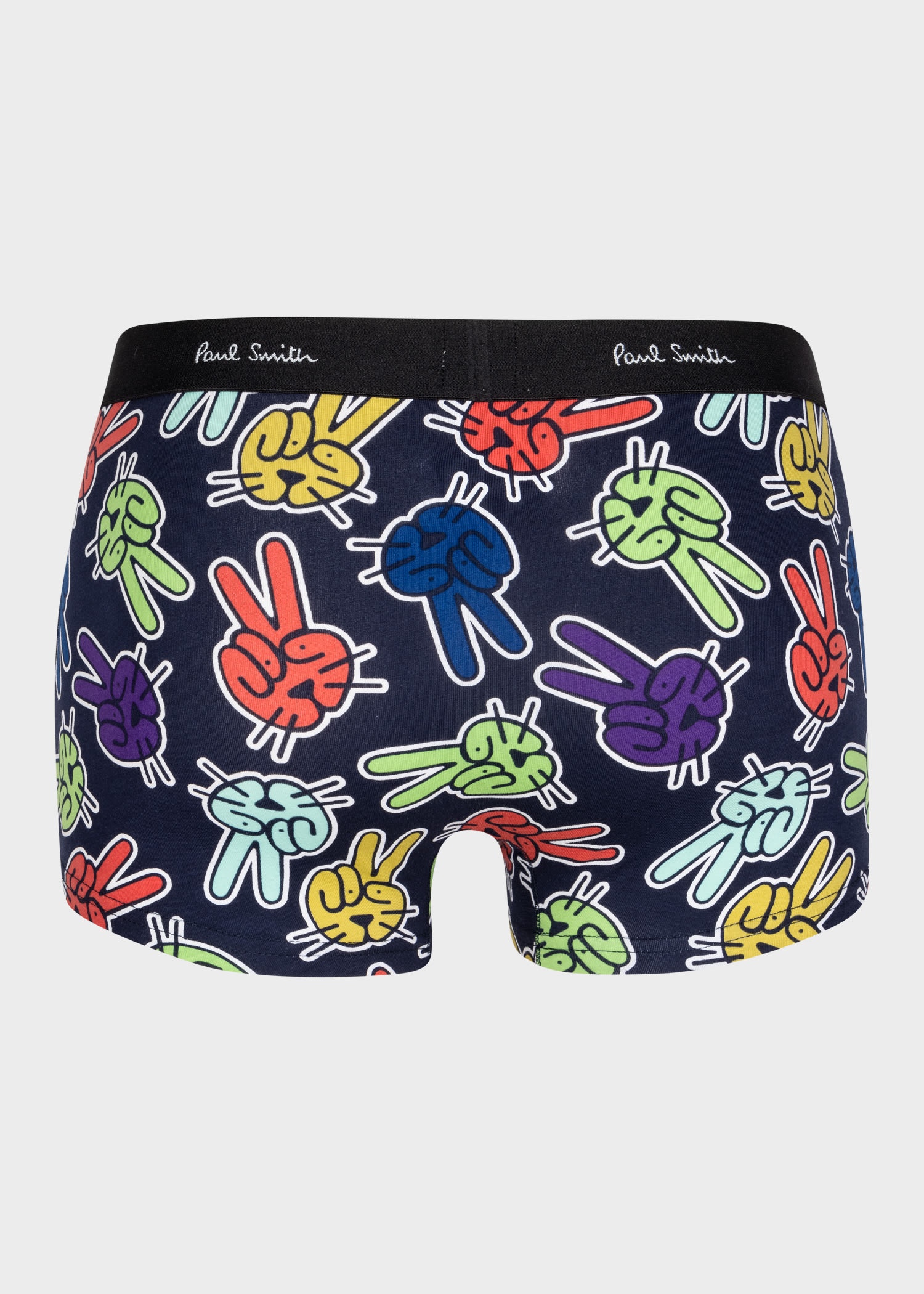 'Peace Bunny' Print Low-Rise Boxer Briefs - 2