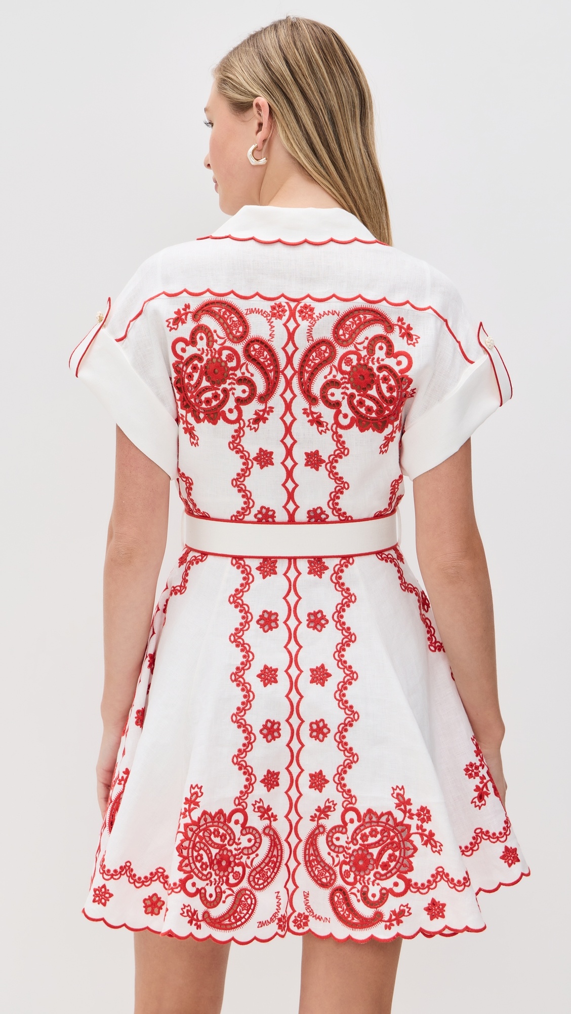 Lucky Embroidered Mini Dress - 2