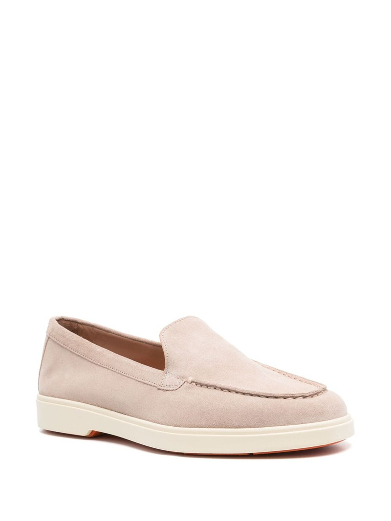 Santoni suede loafers outlook