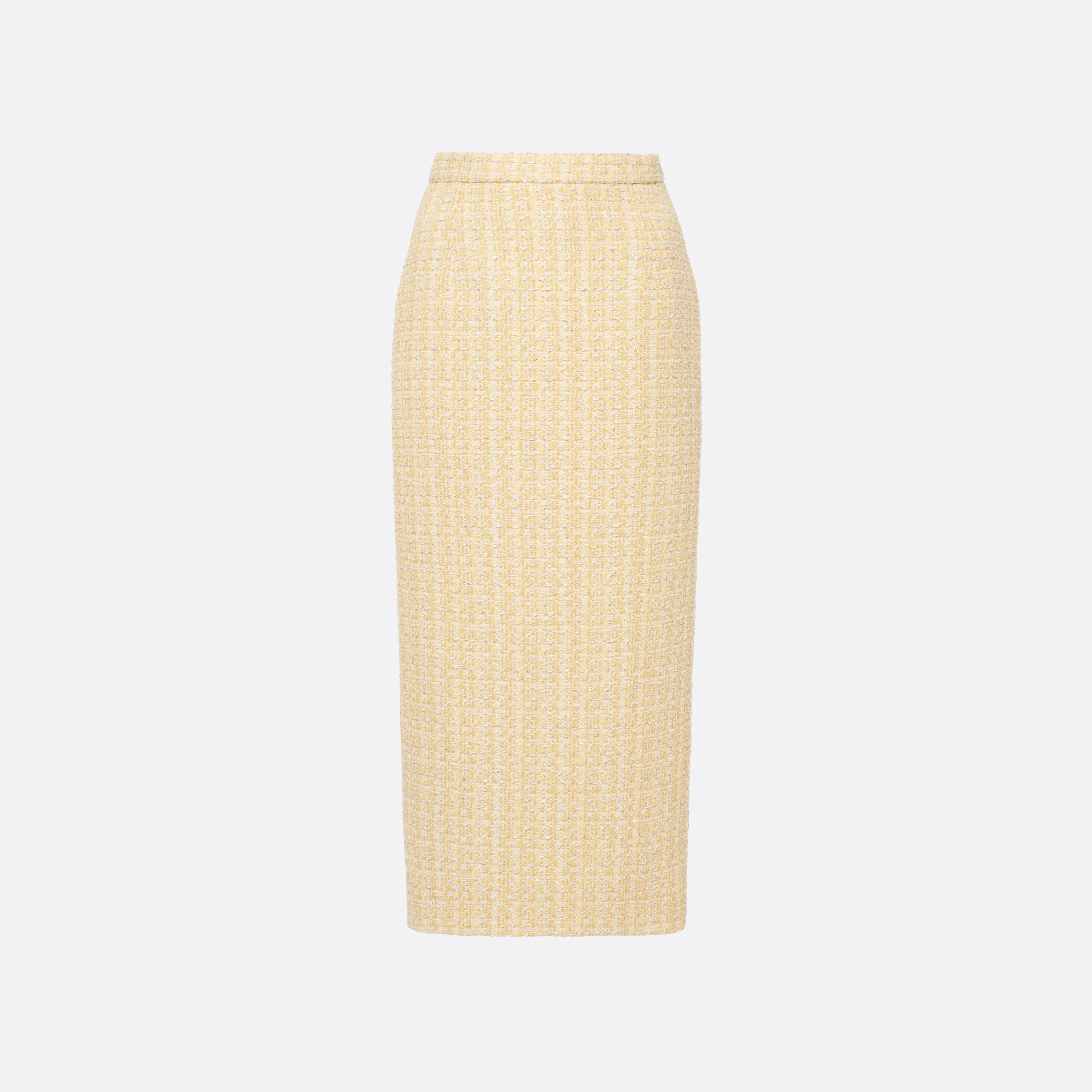 SEQUIN TWEED MIDI SKIRT - 1