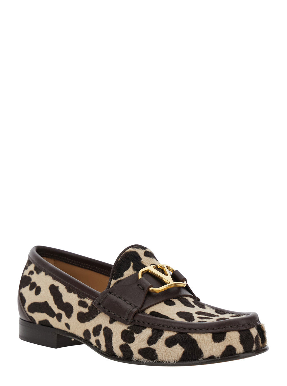 Valentino Garavani Women Multicolor Loafers With Brushed And All-Over Animal Print In Leather Woman - 2