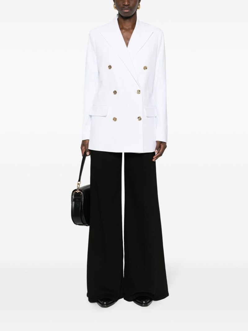 MICHAEL KORS crepe double-breasted blazer outlook