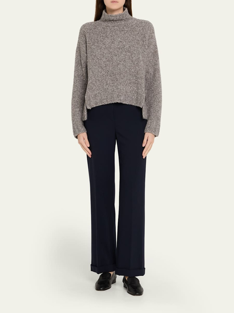 GIORGIO ARMANI Cashmere-Silk Boucle Turtleneck Sweater outlook