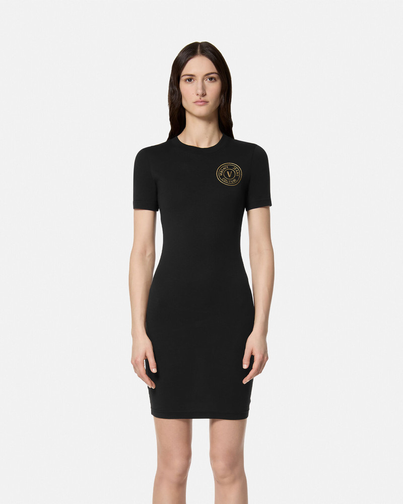 V-Emblem Logo T-Shirt Dress 4