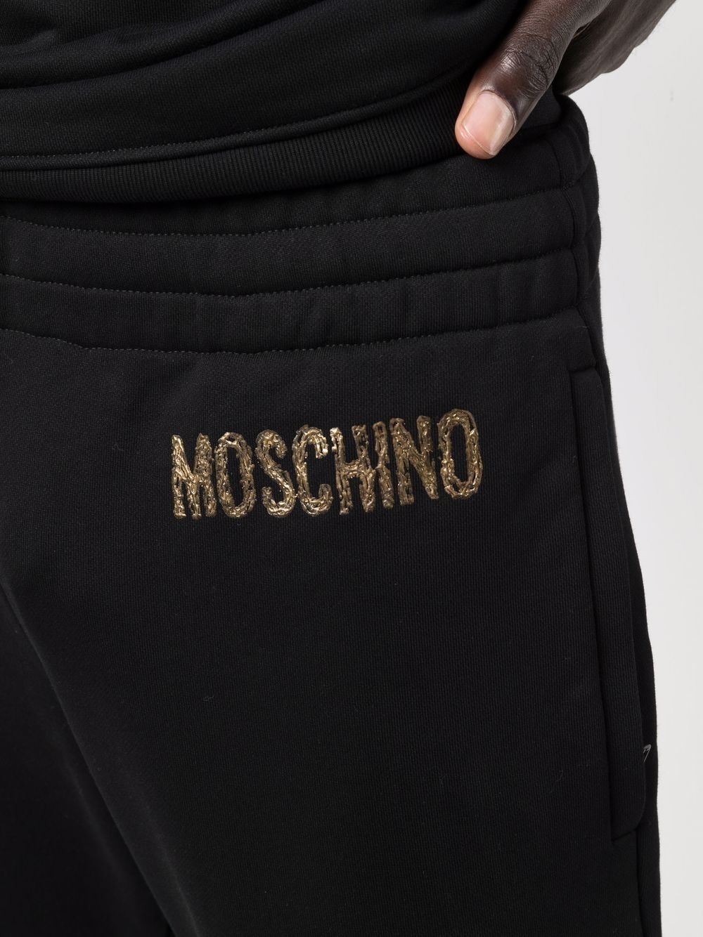 embroidered-logo sweatpants - 5