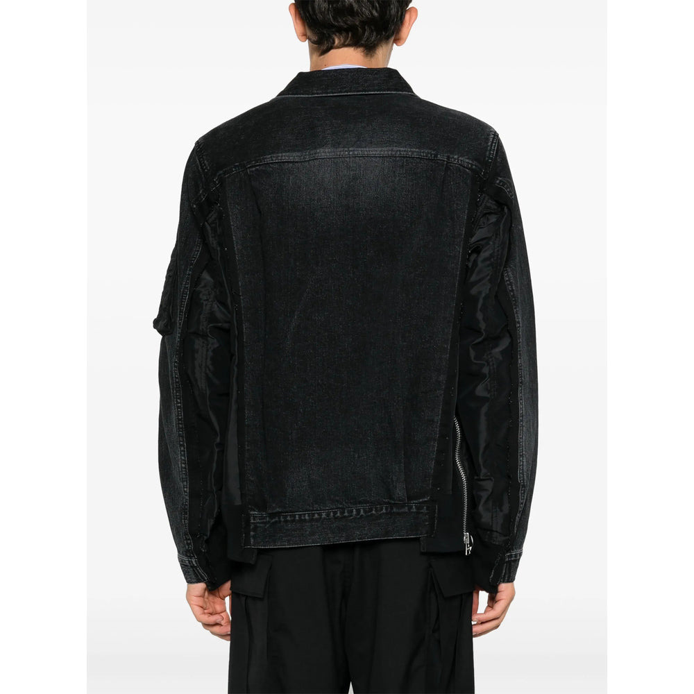Sacai Black Jackets - Denim Jackets Men - 3