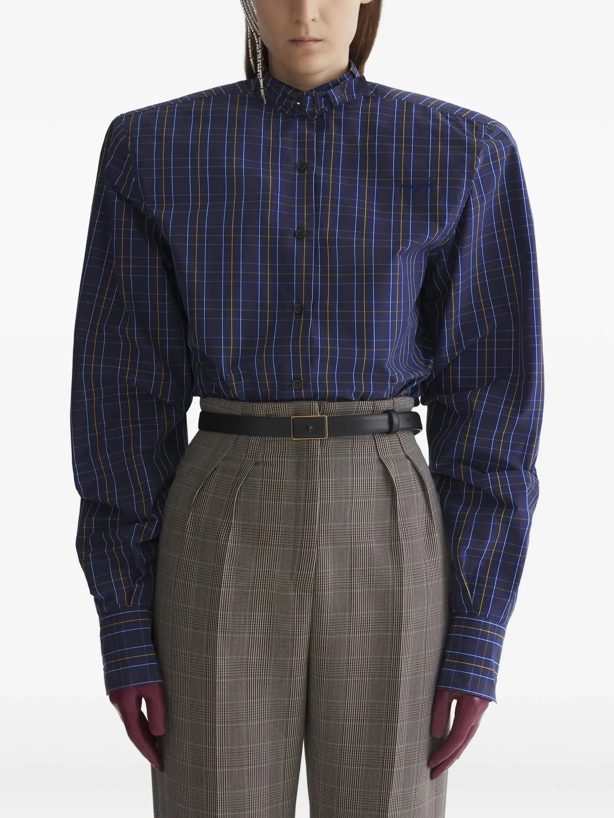 Mugler Padded Shoulders Shirt - 1