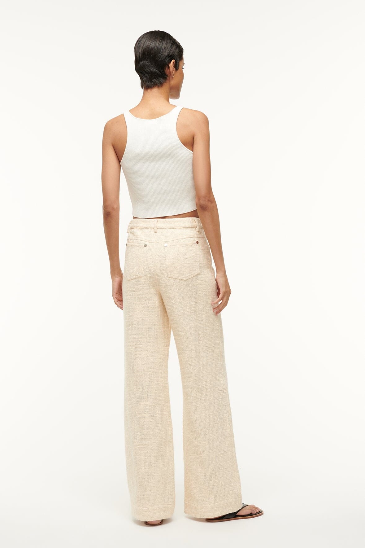 STAUD GRAYSON PANT IVORY - 5