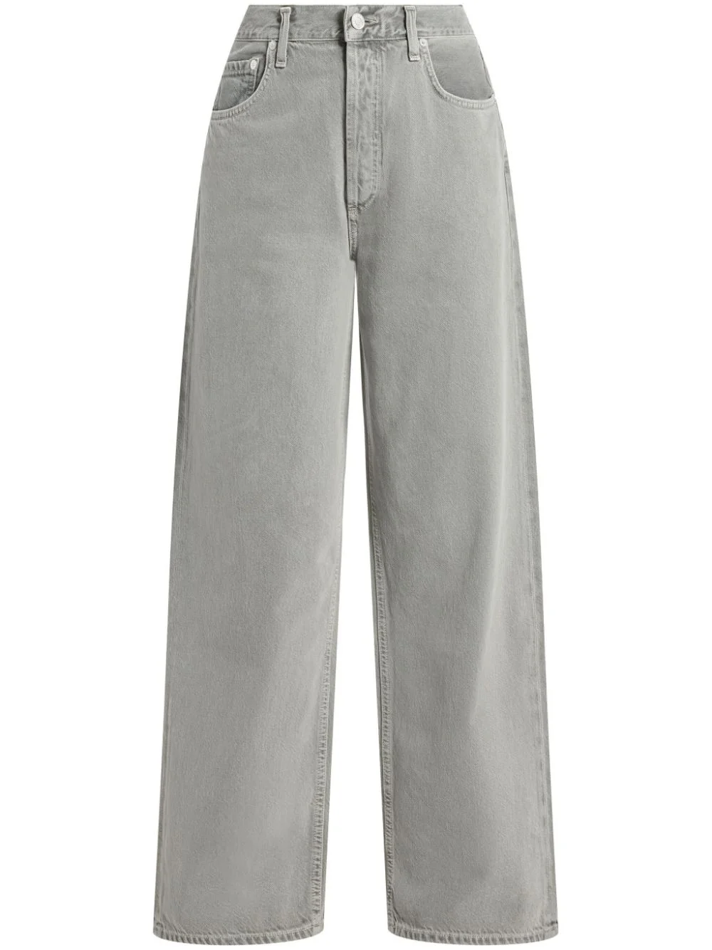 high-rise cotton jeans - 1