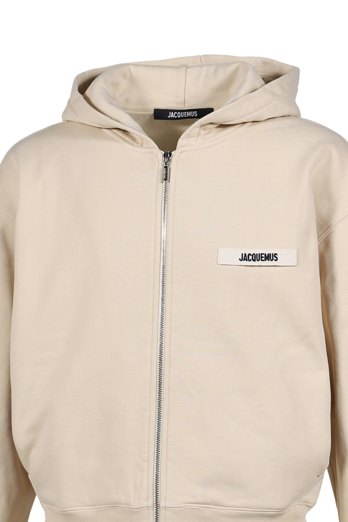LE HOODIE ZIP GROS GRAIN / BEI - 4