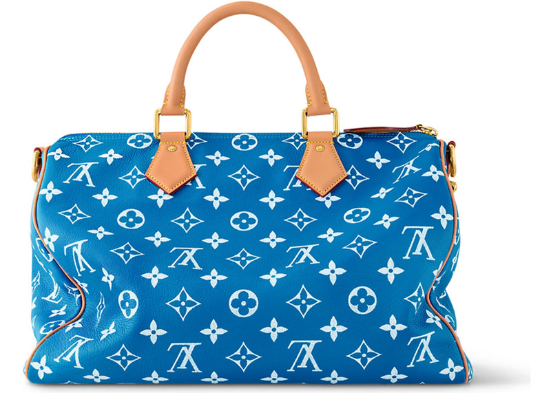 Louis Vuitton Louis Vuitton Speedy P9 Bandoulière 40 Monogram Leather Blue outlook