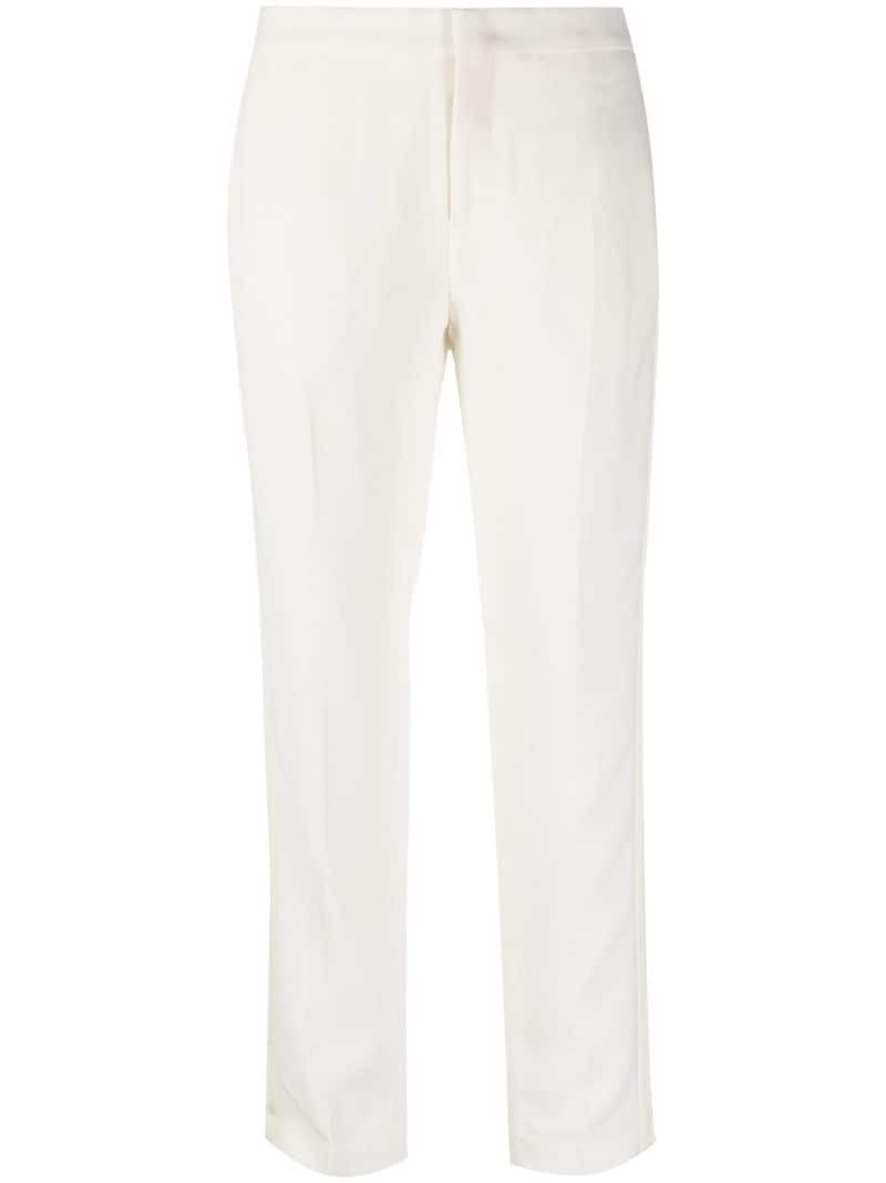 mid-waist slim-fit trousers 1