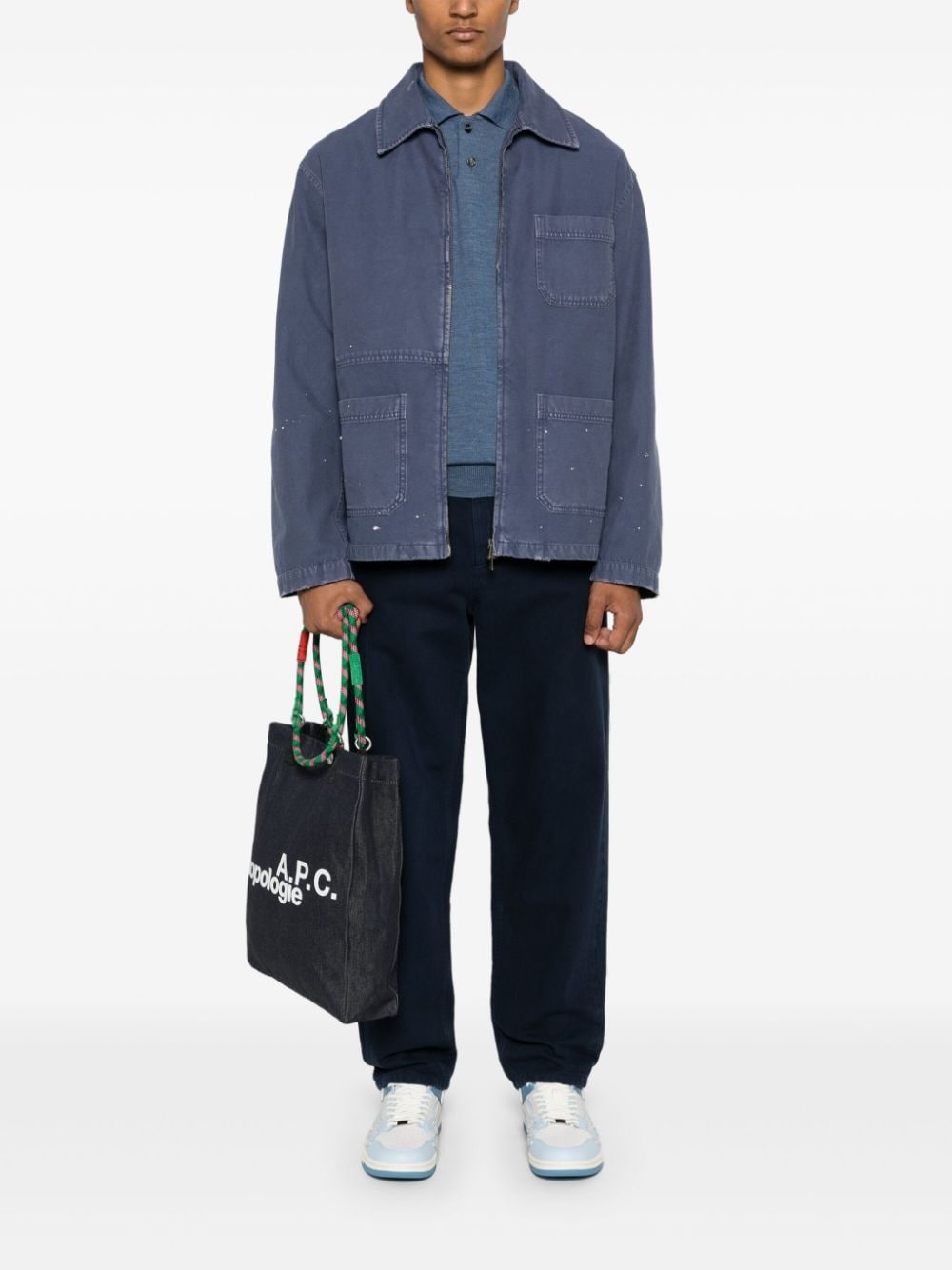 distressed denim jacket - 2