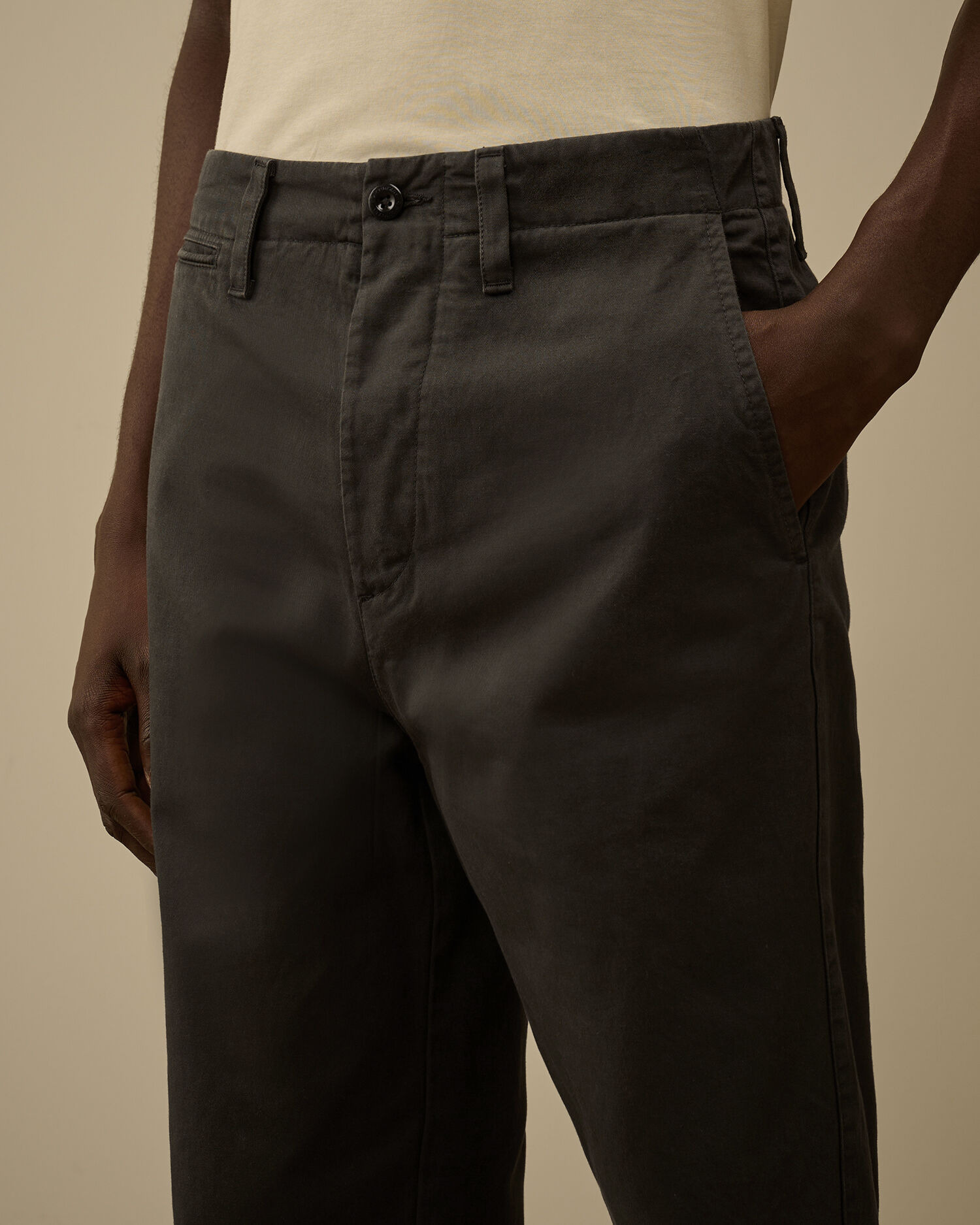 Cotton Gabardine Regular Chino Pants - 5