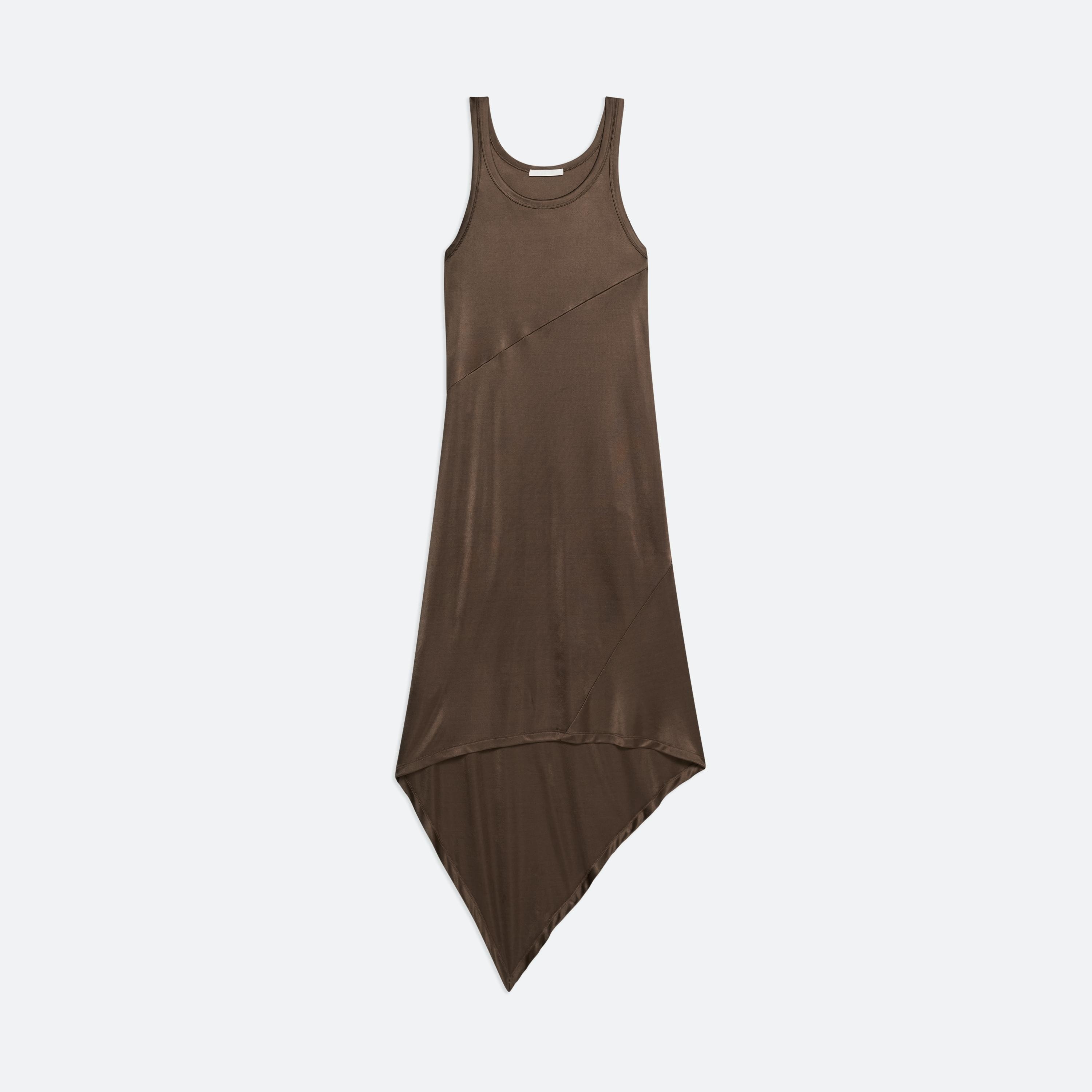 JERSEY SCARF HEM TANK DRESS - 1