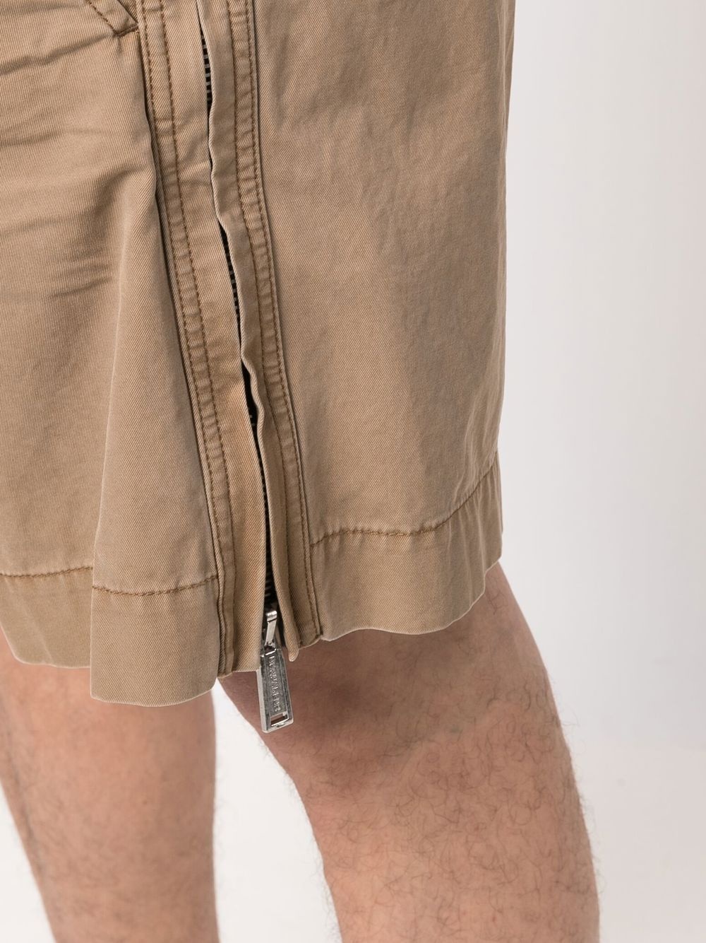 side-zip chino shorts - 5