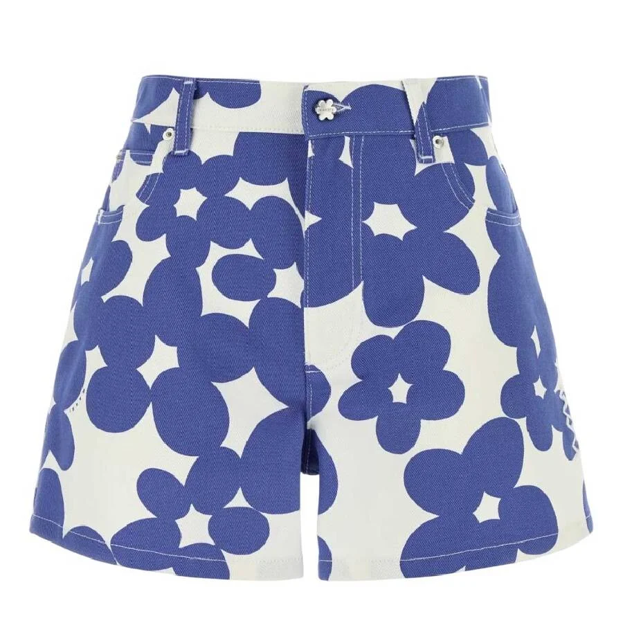 Marni Floral Pattern Cotton Trousers - 1