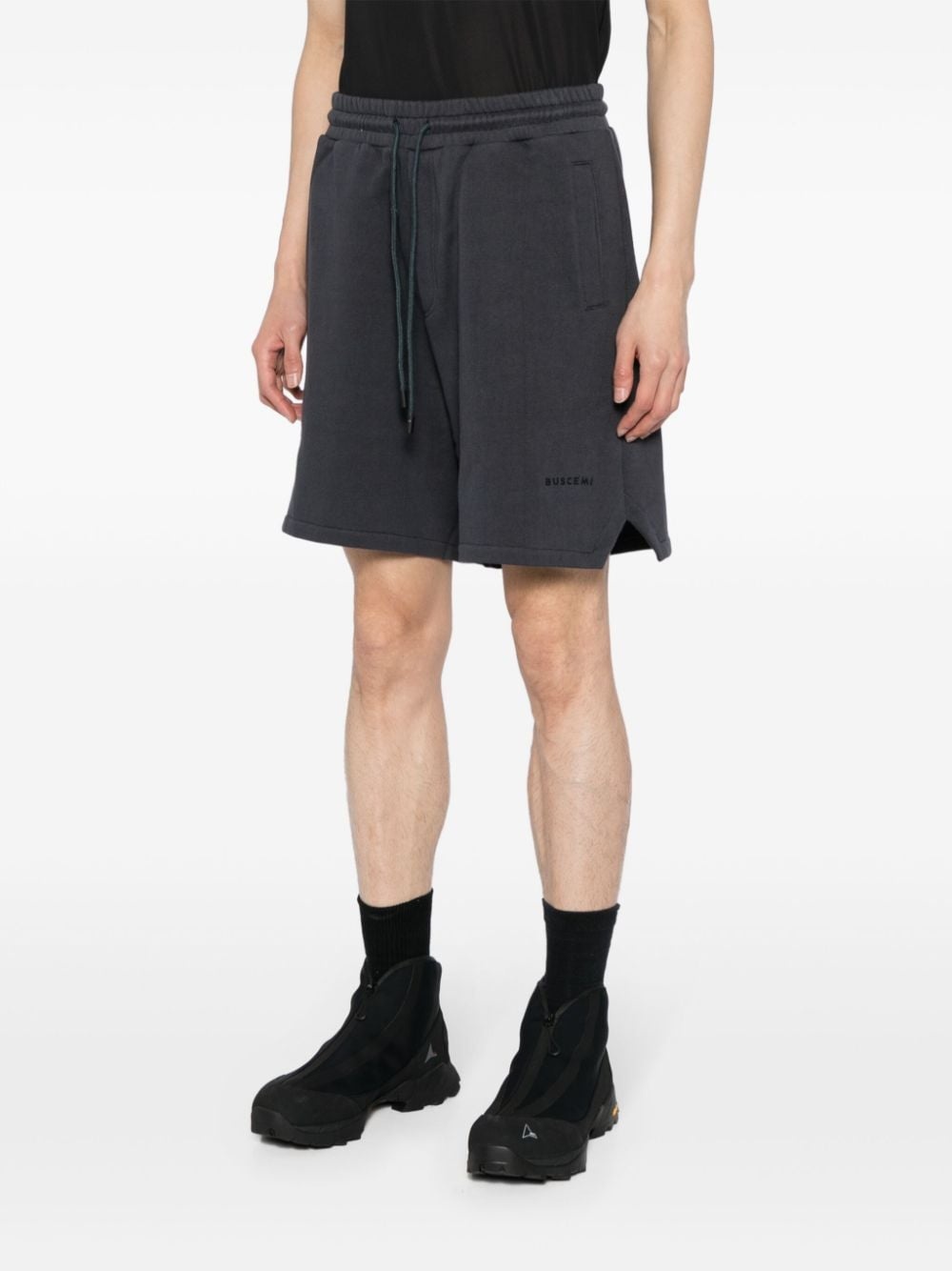 logo-embroidered track shorts - 3