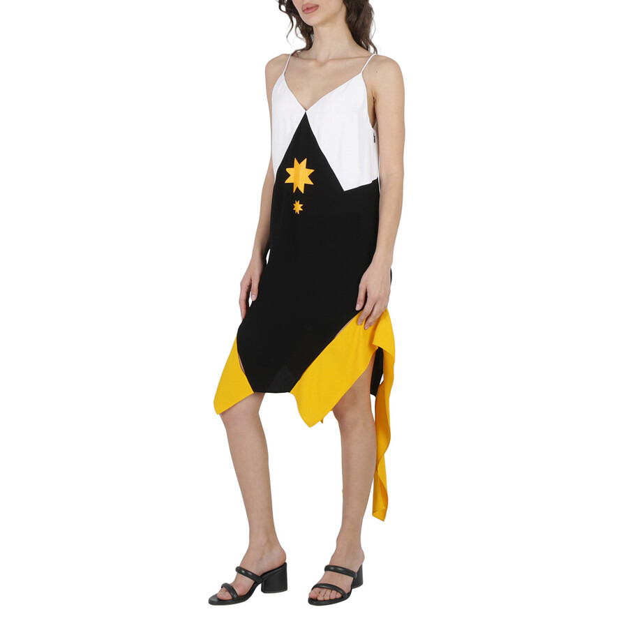 Burberry Panel-Detail Geometric Slip Dress - 4