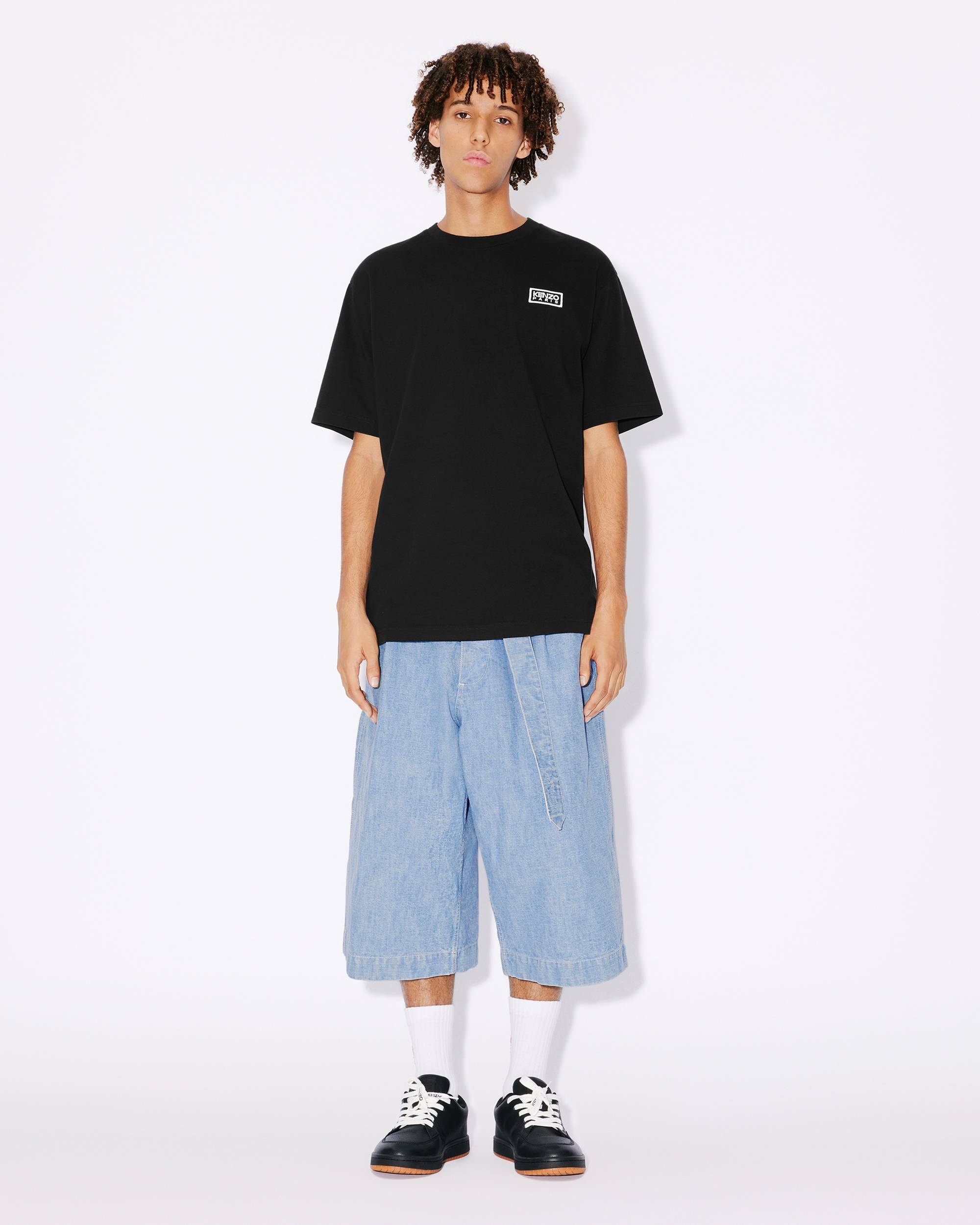'Bicolor KENZO Paris' classic two-tone embroidered T-shirt - 5