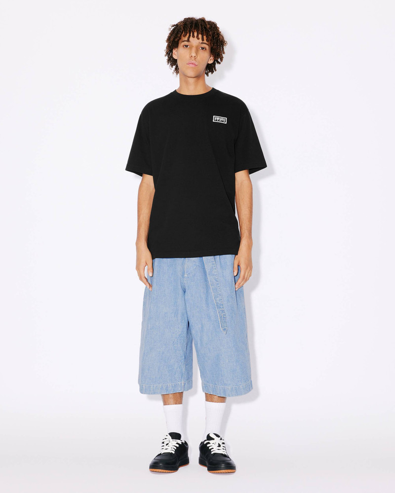 'Bicolor KENZO Paris' classic two-tone embroidered T-shirt 5