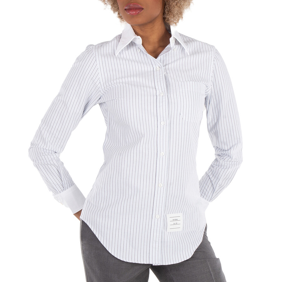 Thom Browne Stripe Oxford Classic Shirt - 1
