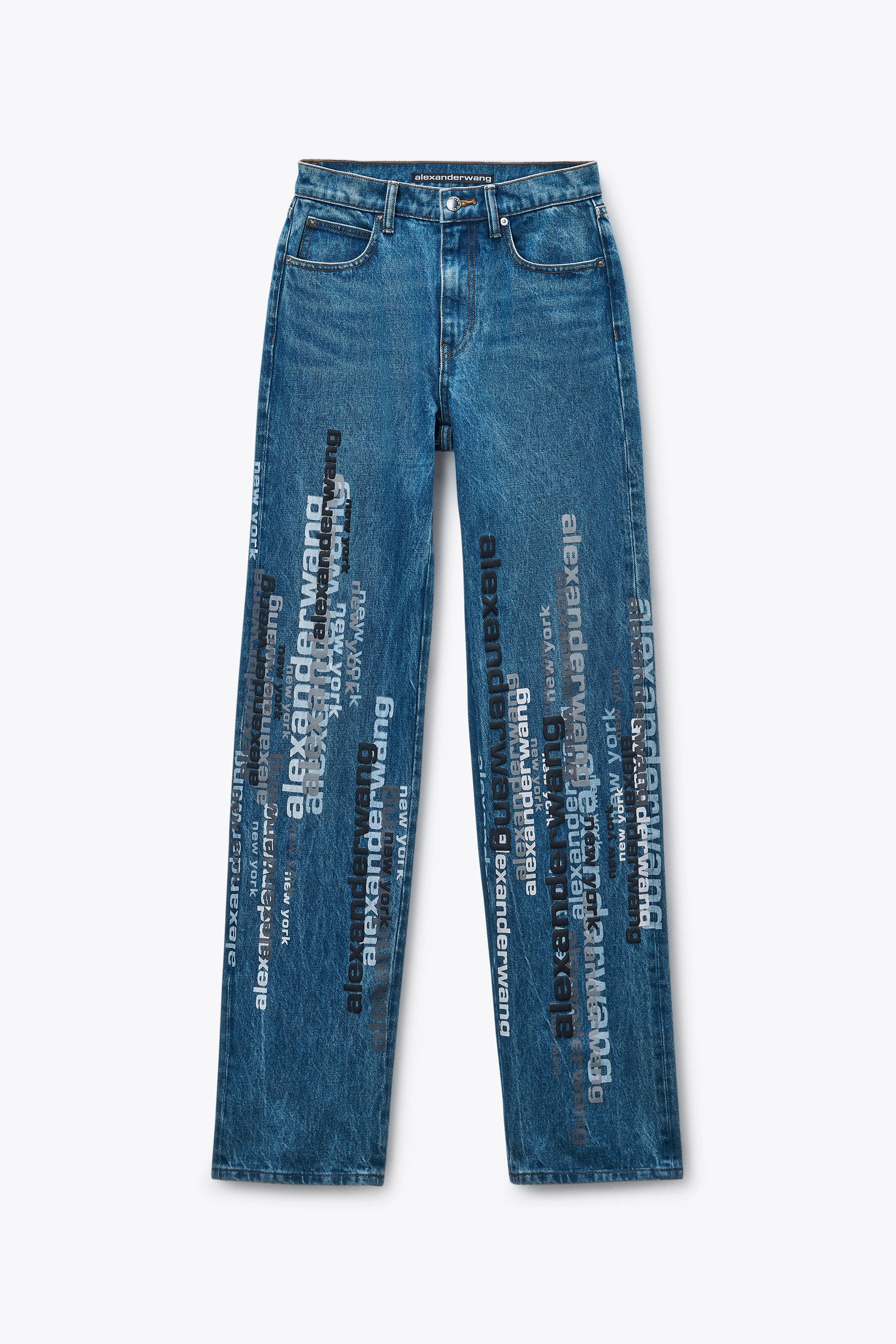 Deep Blue EZ Jean with Vertical Logo - 1