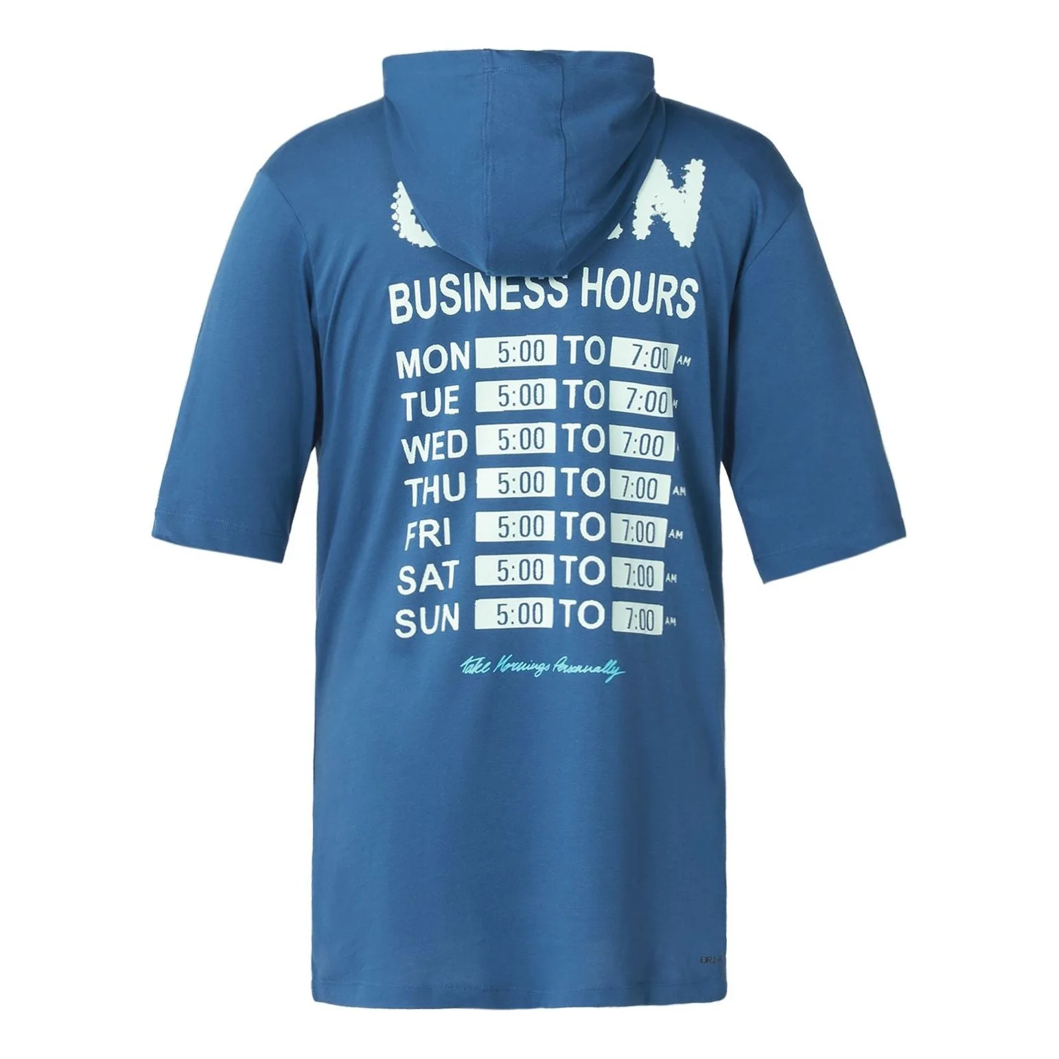 Air Jordan Alphabet Short Sleeve Hoodie Men's Blue DQ7383-493 - 1
