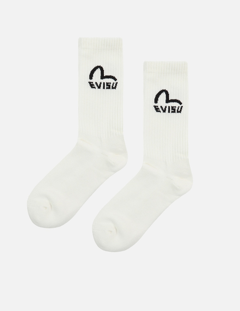 SEAGULL AND LOGO JACQUARD MID SOCKS 1