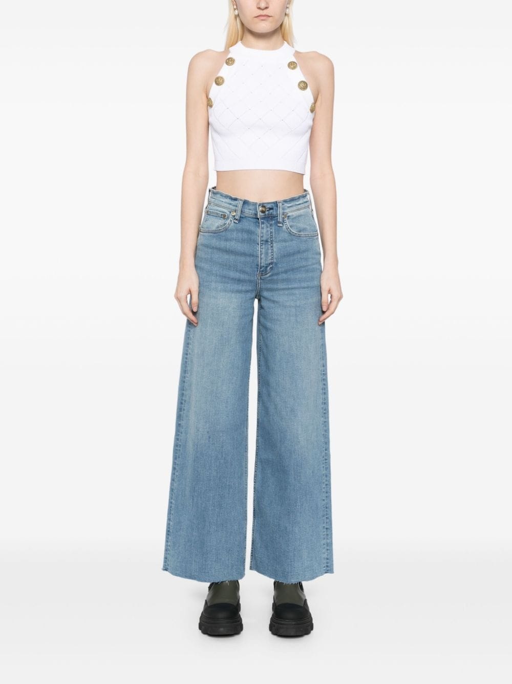 wide-leg jeans - 2