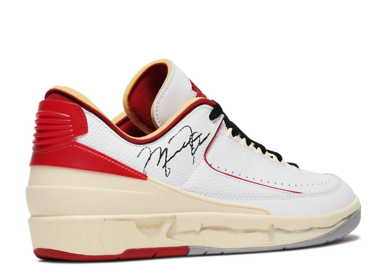 OFF-WHITE X JORDAN 2 RETRO LOW SP 'WHITE VARSITY RED' - 3