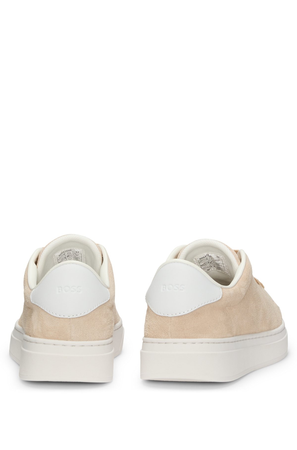 SUEDE TRAINERS WITH LEATHER BACKTAB - 4