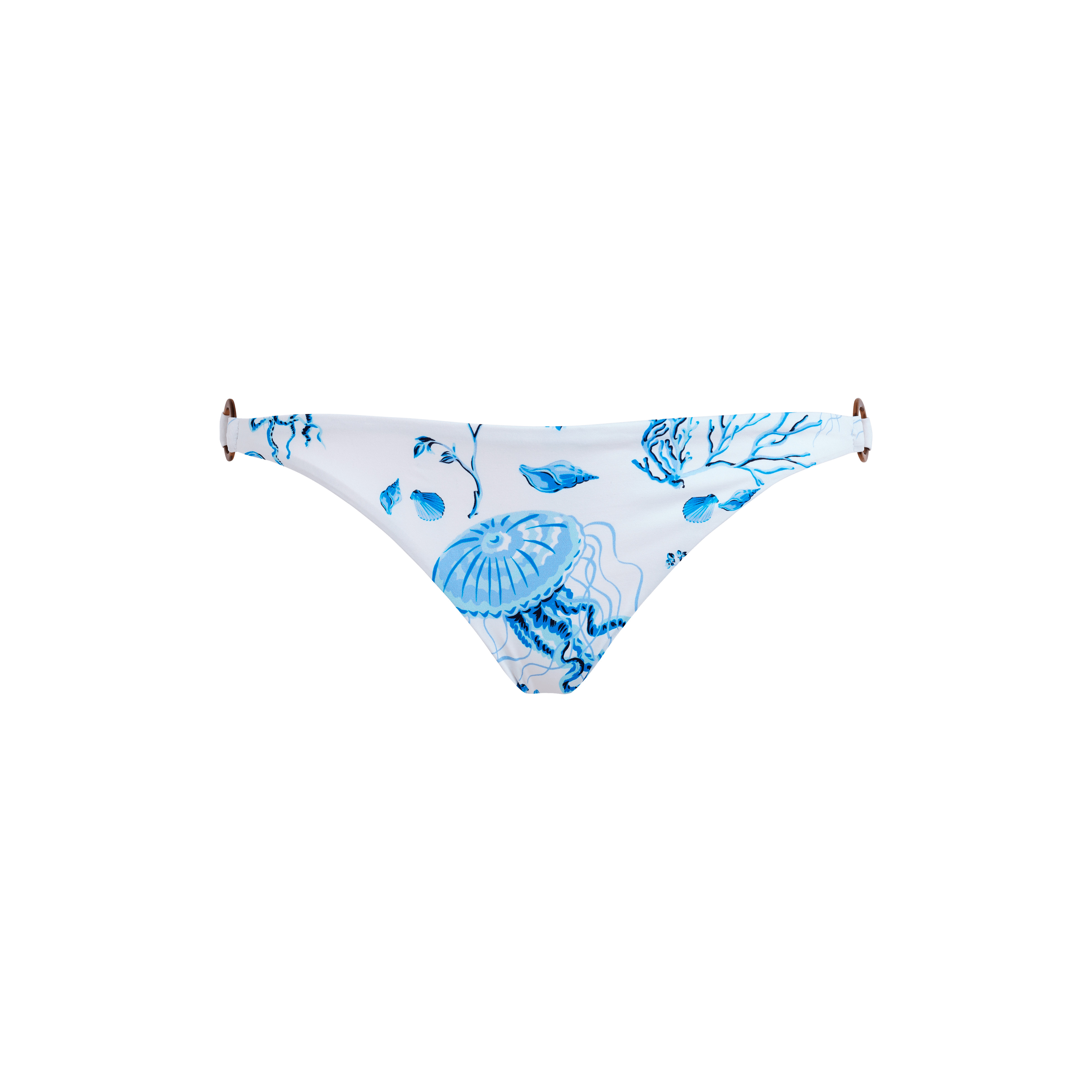Women Mini brief Bikini Bottom Medusa and Shells - 1