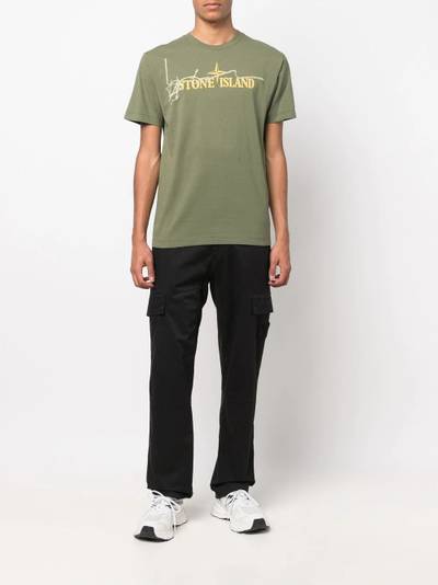 Stone Island logo print short-sleeve T-shirt outlook