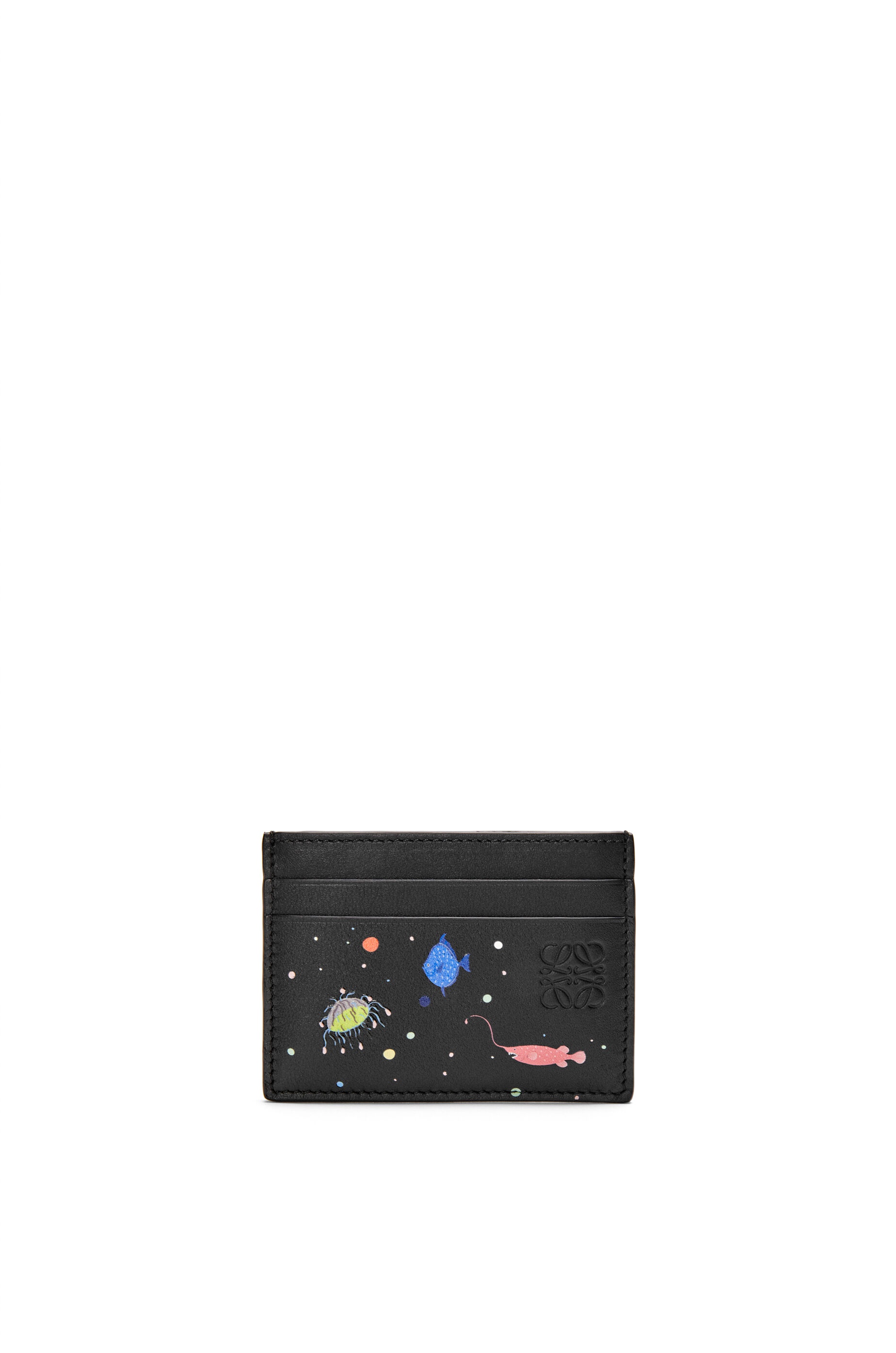 Deep Sea plain cardholder in nappa calfskin - 1